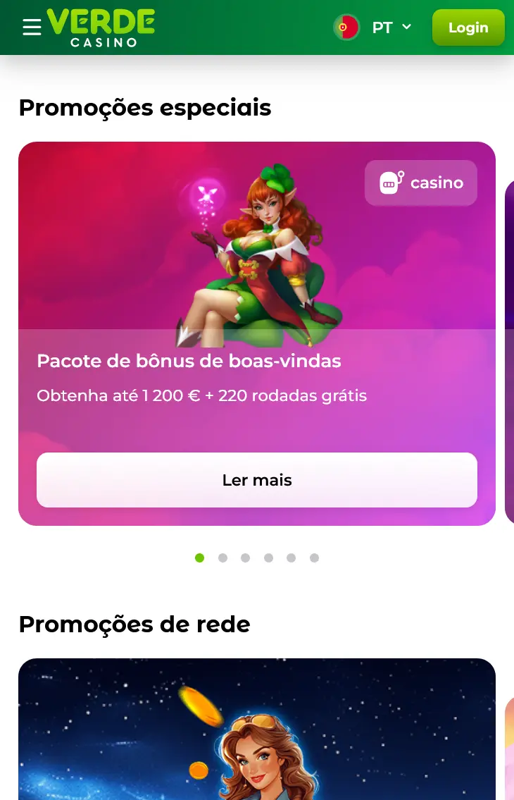 código promocional verde casino